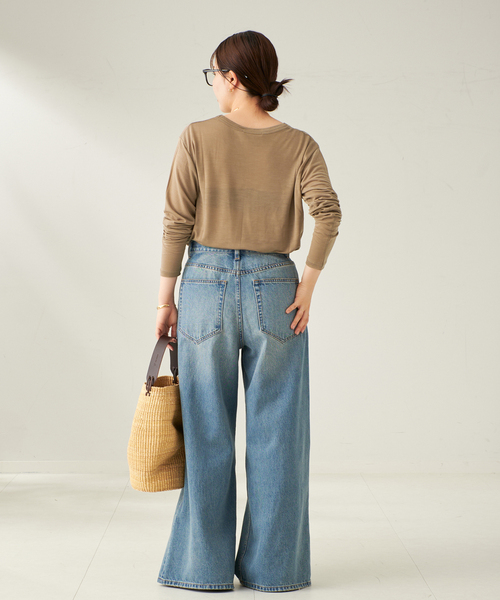 plage(プラージュ)の「R’IAM ルーズロンT(Tシャツ/カットソー・レディース・キャメル/ブラウン/ホワイト・FREE)」の21枚目の写真