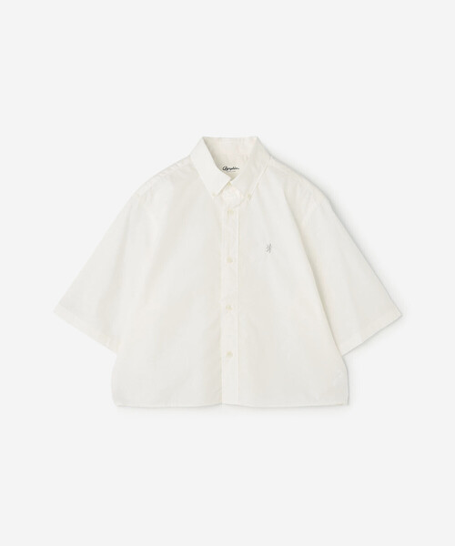 Gymphlex ショート ボタンダウン半袖シャツ Gymphlex | ショート ボタンダウン半袖シャツ SOLID WOMEN