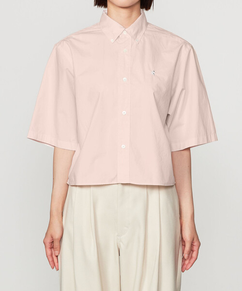 Gymphlex | ショート ボタンダウン半袖シャツ SOLID WOMEN