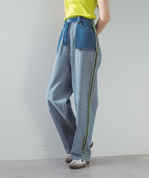 bohmal(ボマール)の「リバースミディアムデニムパンツ(デニムパンツ・レディース・ブルー/グレー・MEDIUM/SMALL/LARGE)」の3枚目の写真