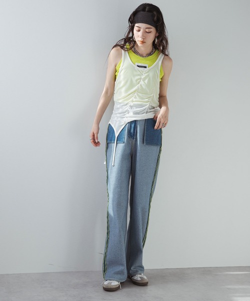 bohmal(ボマール)の「リバースミディアムデニムパンツ(デニムパンツ・レディース・ブルー/グレー・MEDIUM/SMALL/LARGE)」の8枚目の写真