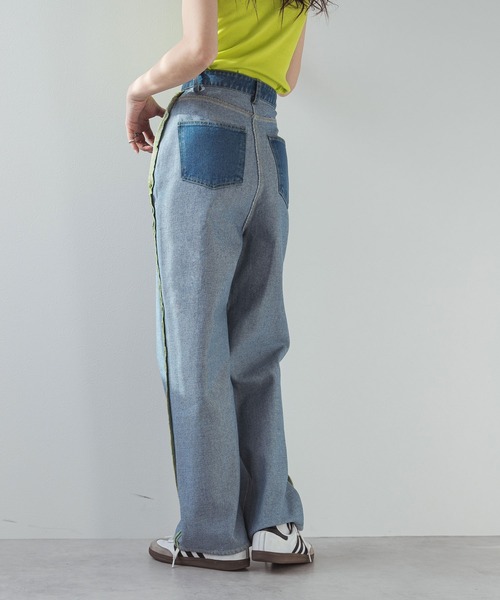 bohmal(ボマール)の「リバースミディアムデニムパンツ(デニムパンツ・レディース・ブルー/グレー・MEDIUM/SMALL/LARGE)」の9枚目の写真