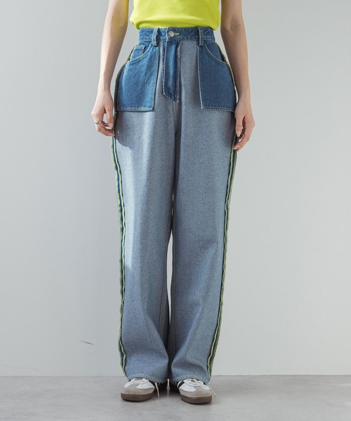 bohmal(ボマール)の「リバースミディアムデニムパンツ(デニムパンツ・レディース・ブルー/グレー・MEDIUM/SMALL/LARGE)」の18枚目の写真