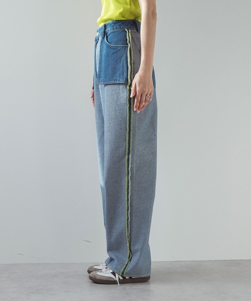 bohmal(ボマール)の「リバースミディアムデニムパンツ(デニムパンツ・レディース・ブルー/グレー・MEDIUM/SMALL/LARGE)」の20枚目の写真