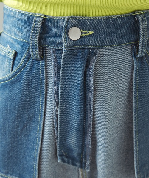 bohmal(ボマール)の「リバースミディアムデニムパンツ(デニムパンツ・レディース・ブルー/グレー・MEDIUM/SMALL/LARGE)」の21枚目の写真