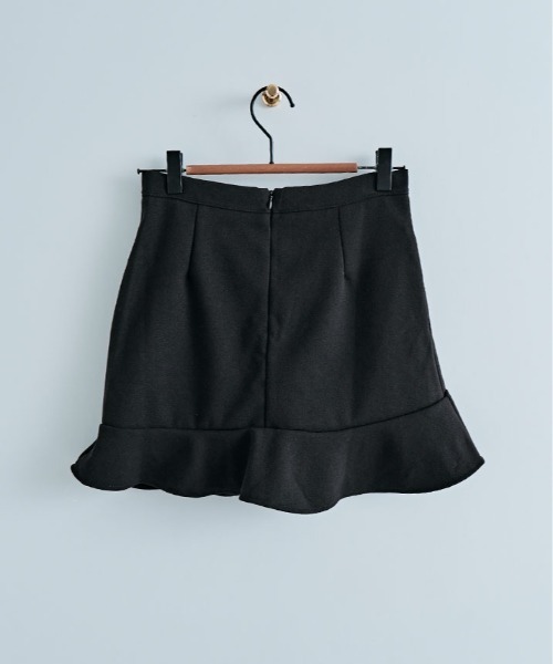 kirakiraShop（キラキラショップ）の「ラッフル アシメ ミニスカート（スカート・レディース・ブラック/アイボリー・S/M/L）」の17枚目の写真