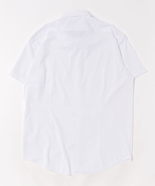TOKYO SHIRTS(トウキョウシャツ)の「形態安定ノンアイロン ボタンダウン 半袖ストレッチビジネスワイシャツ(ビジネスシャツ・メンズ・ホワイト・首回り45cm/首回り47cm)」の7枚目の写真