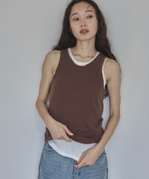 feepur | シンプルリブタンク(タンクトップ)