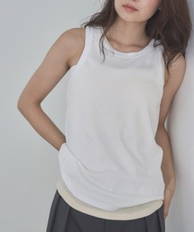 feepur | シンプルリブタンク(タンクトップ)