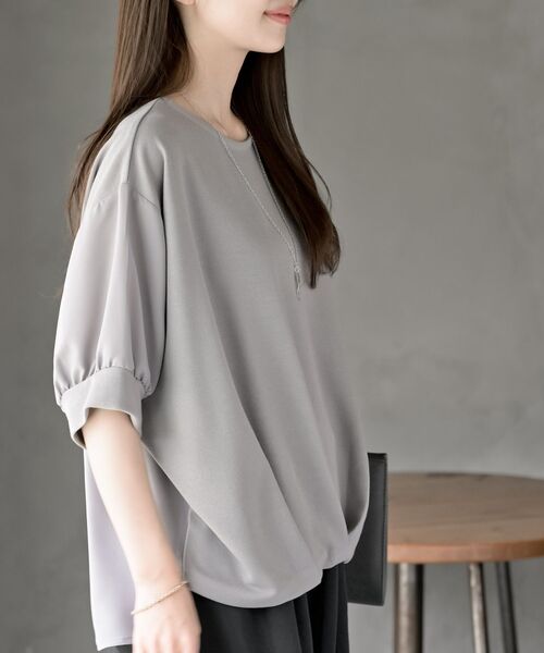 rps（アールピーエス）の「ネックレス付き異素材切替裾タックプルオーバー（その他トップス・レディース・ブルー/ブラック/グレー/チャコールグレー・フリー）」の19枚目の写真