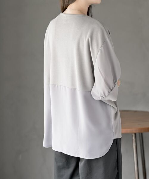 rps（アールピーエス）の「ネックレス付き異素材切替裾タックプルオーバー（その他トップス・レディース・ブルー/ブラック/グレー/チャコールグレー・フリー）」の20枚目の写真