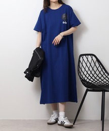 スポーティー カジュアルワンピース Tシャツワンピース 半袖 ワンピース Tシャツ 半袖 レディース チャンピオン Champion