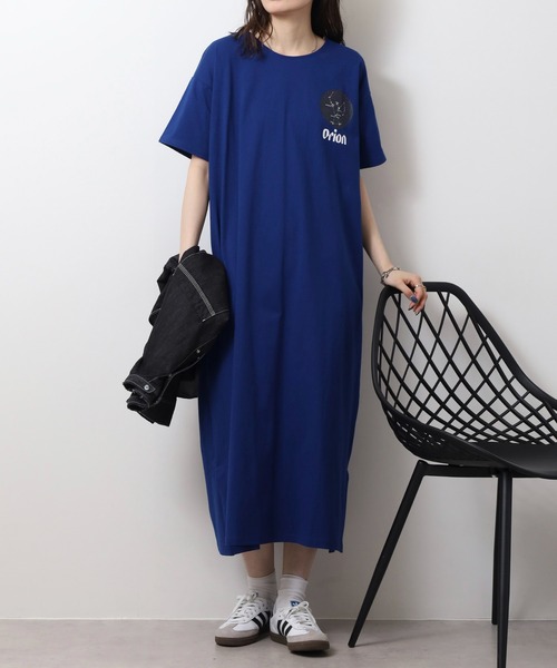 FUNALIVE(ファンアライブ)の「オリオン ビール Tシャツワンピース(ワンピース・レディース・ブラック/オフホワイト/ブルー・M-L)」の4枚目の写真