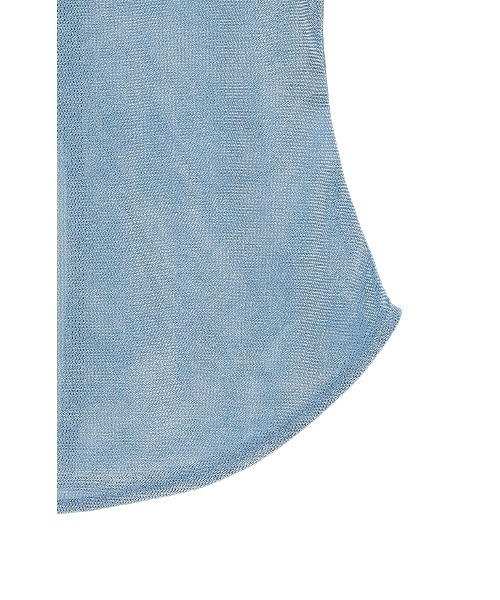 トップス SHEER VELOUR POWER SHOULDER TOPS SHEER VELOUR POWER SHOULDER TOPS｜TOPS(トップス)｜CLANE