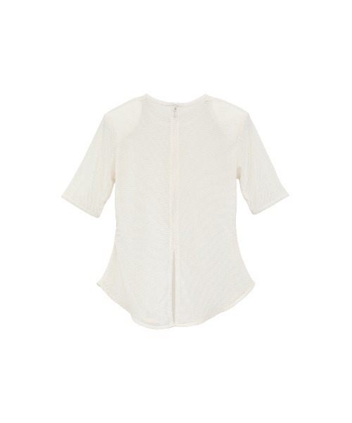 クラネ　SHEER VELOUR POWER SHOULDER TOPS SHEER VELOUR POWER SHOULDER TOPS（Tシャツ/カットソー