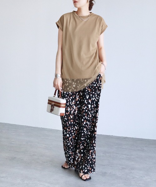 reca（レカ）の「チュールレイヤード重ねチュニック（チュニック・レディース・トップグレー/ベージュ/ブラック/ネイビー/オフホワイト・M-L）」の18枚目の写真