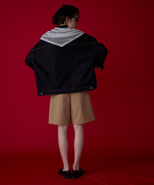 BONLECILL Marche（ボンルシールマルシェ）の「【BONLECILL Marche】アソートレースマルチウェイバブーシュカ／スカーフ（バンダナ/スカーフ・レディース・ホワイト系1/ホワイト系2/ホワイト・FREE）」の11枚目の写真