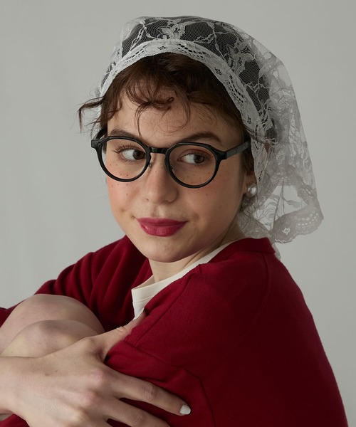 BONLECILL Marche（ボンルシールマルシェ）の「【BONLECILL Marche】アソートレースマルチウェイバブーシュカ／スカーフ（バンダナ/スカーフ・レディース・ホワイト系1/ホワイト系2/ホワイト・FREE）」の18枚目の写真