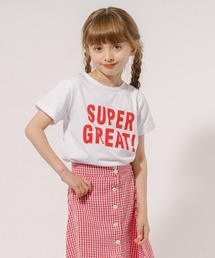 Tシャツ/カットソー（レッド/赤色系・チェック柄）ファッション