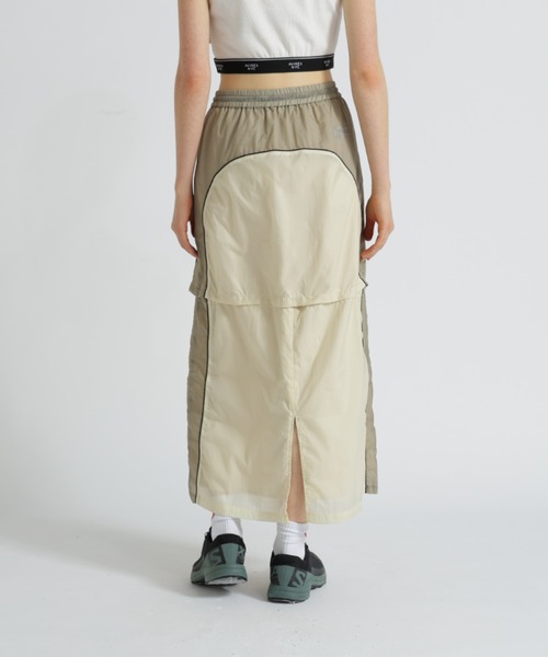 AVIREX(アヴィレックス)の「SHEER COLOR SCHEME SKIRT/シアーカラー スキームスカート(スカート・レディース・ブラック/アイボリー・F)」の18枚目の写真