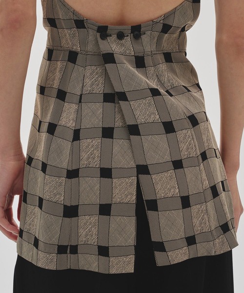 TODAYFUL ホルターネックトップス　チェック柄 TODAYFUL/トゥデイフル】Halterneck Checkjaquard Top