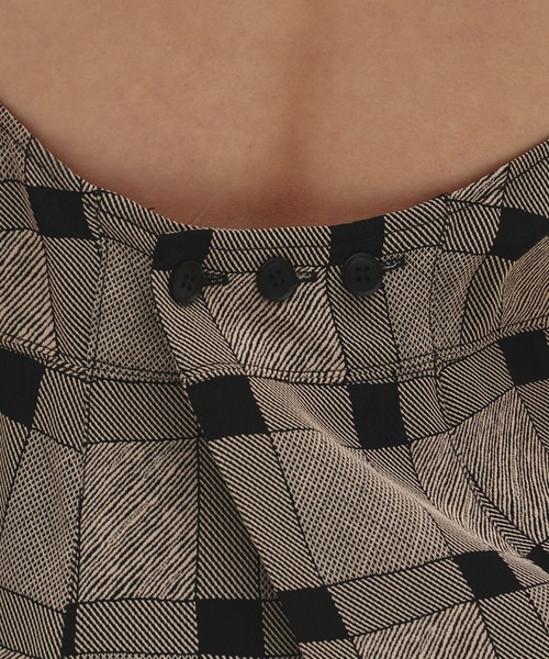 TODAYFUL/トゥデイフル】Halterneck Checkjaquard Top