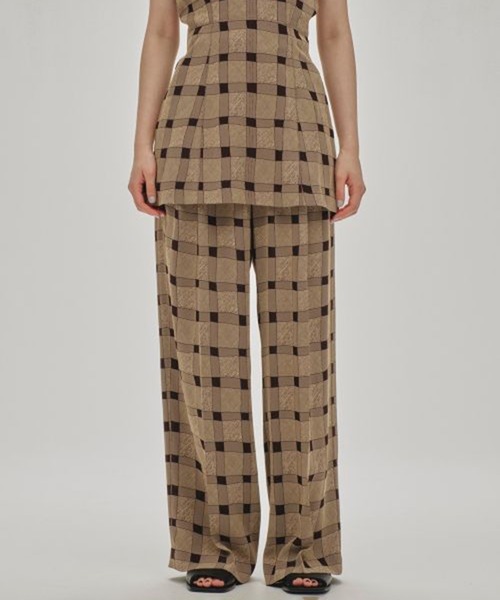 トップス TODAYFUL Halterneck Checkjaquard Top Halterneck Checkjaquard Top(FREE BLACK): TODAYFUL: WOMENS