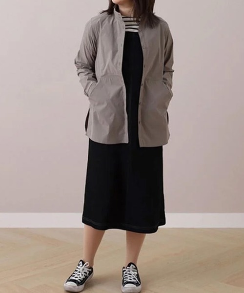 BELLUNA PLUS(ベルーナ)の「<S/F>花粉対策!スタンドカラーシャツ(シャツ/ブラウス・レディース・ベージュ/カーキ・MEDIUM/LARGE/X-LARGE)」の7枚目の写真
