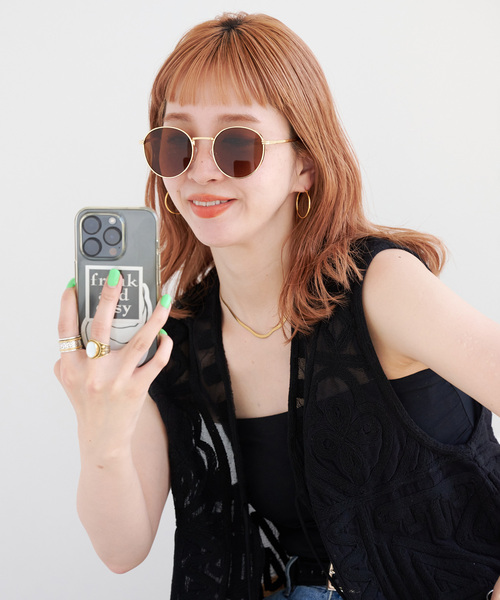 B.C STOCK（ベーセーストック）の「【WEB限定】スリムフレームサングラス（サングラス・レディース・ブラウン/ブラック・FREE）」の22枚目の写真