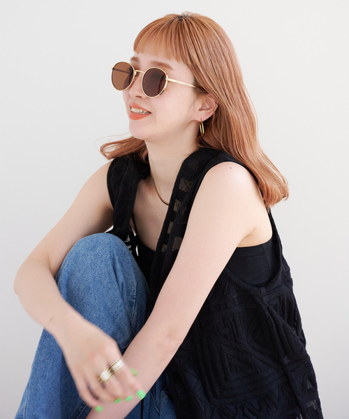 B.C STOCK（ベーセーストック）の「【WEB限定】スリムフレームサングラス（サングラス・レディース・ブラウン/ブラック・FREE）」の18枚目の写真