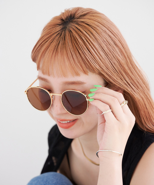 B.C STOCK（ベーセーストック）の「【WEB限定】スリムフレームサングラス（サングラス・レディース・ブラウン/ブラック・FREE）」の17枚目の写真