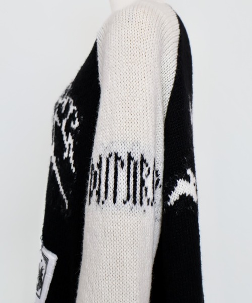 rurumu:（ルルムウ）の「rurumu:/ルルムウ/"rurumu:×KIDILL" raglan pullover(medium)（ニット/セーター・レディース・サックスブルー/ピンク/ブラック・FREE）」の20枚目の写真