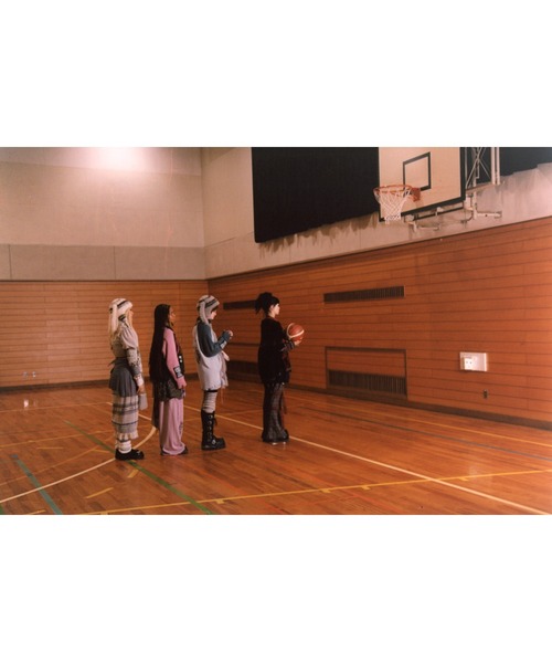 rurumu:（ルルムウ）の「rurumu:/ルルムウ/"rurumu:×KIDILL" raglan pullover(medium)（ニット/セーター・レディース・サックスブルー/ピンク/ブラック・FREE）」の7枚目の写真