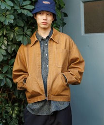 90s デニムジャケット　ミリタリージャケット　ブラウン　茶　アウター　古着 182942435.jpg?cmsp_timestamp=