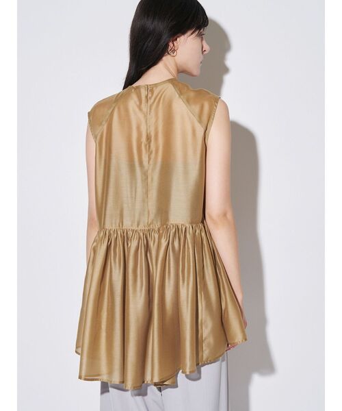 ELENDEEK（エレンディーク）の「シアーペプラムブラウス（シャツ/ブラウス・レディース・オフホワイト/チャコールグレー/マスタード・FREE）」の19枚目の写真