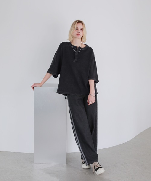 ROCHEM(ローシェン)の「カーブシルエットサイドラインデニム(デニムパンツ・メンズ・ブラック/ブルー・XS/S/M/L)」の11枚目の写真
