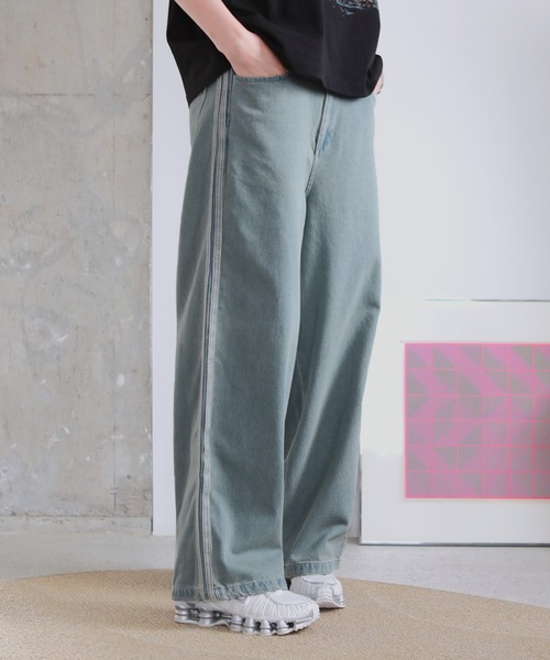 ROCHEM(ローシェン)の「カーブシルエットサイドラインデニム(デニムパンツ・メンズ・ブラック/ブルー・XS/S/M/L)」の16枚目の写真