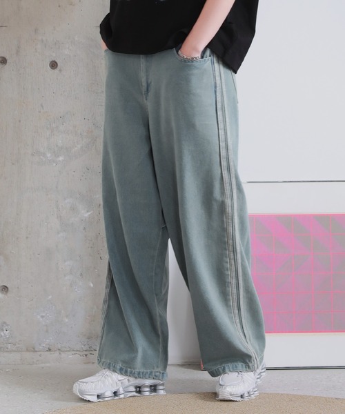 ROCHEM(ローシェン)の「カーブシルエットサイドラインデニム(デニムパンツ・メンズ・ブラック/ブルー・XS/S/M/L)」の20枚目の写真