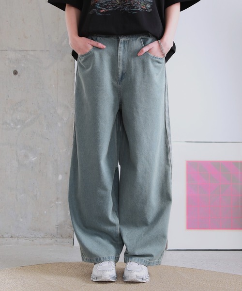 ROCHEM(ローシェン)の「カーブシルエットサイドラインデニム(デニムパンツ・メンズ・ブラック/ブルー・XS/S/M/L)」の21枚目の写真