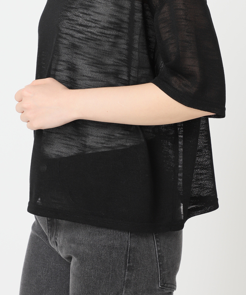 journal standard relume シアー シャツ シアーチェックバンドカラーブラウス（シャツ／ブラウス