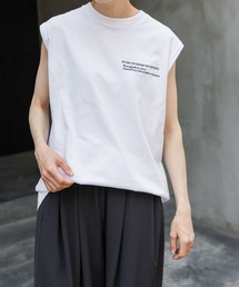 FORK&SPOON | FORK&SPOON　エンブロイダリーノースリーブTシャツ(Tシャツ/カットソー)