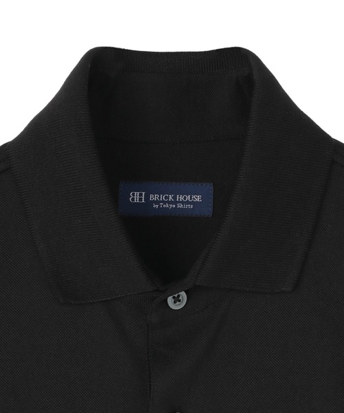 TOKYO SHIRTS(トウキョウシャツ)の「ビズポロ 接触冷感 リブカラー 半袖ポロシャツ(ポロシャツ・メンズ・ブラック・LL/L/XL/M)」の3枚目の写真
