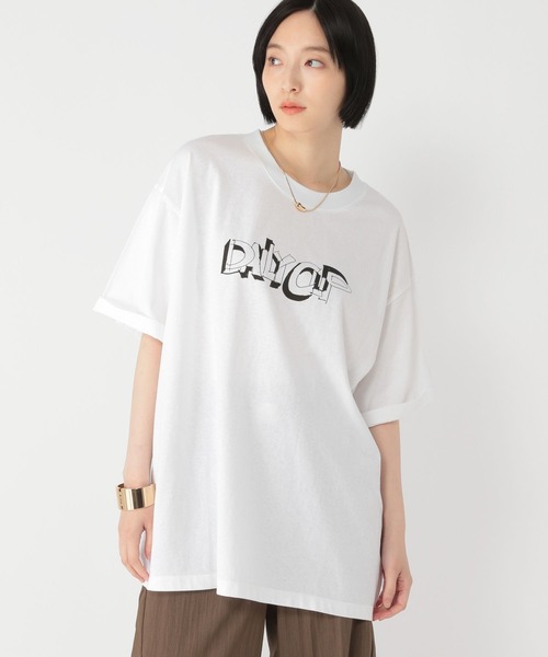 studio CLIP(スタディオクリップ)の「【daily CLIP】TIMETABLE Tシャツ(Tシャツ/カットソー・レディース・ブルー/ホワイト/オレンジ/チャコール・MEDIUM/LARGE)」の5枚目の写真
