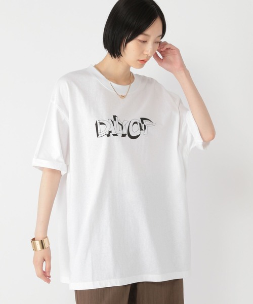 studio CLIP(スタディオクリップ)の「【daily CLIP】TIMETABLE Tシャツ(Tシャツ/カットソー・レディース・ブルー/ホワイト/オレンジ/チャコール・MEDIUM/LARGE)」の6枚目の写真