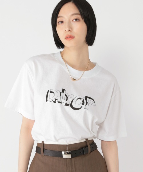 studio CLIP(スタディオクリップ)の「【daily CLIP】TIMETABLE Tシャツ(Tシャツ/カットソー・レディース・ブルー/ホワイト/オレンジ/チャコール・MEDIUM/LARGE)」の7枚目の写真