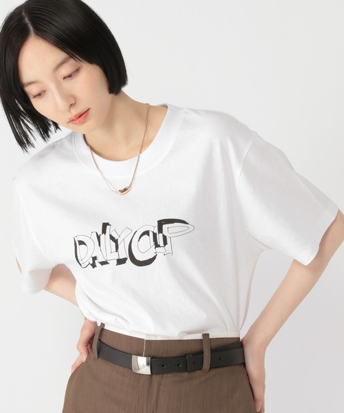 studio CLIP(スタディオクリップ)の「【daily CLIP】TIMETABLE Tシャツ(Tシャツ/カットソー・レディース・ブルー/ホワイト/オレンジ/チャコール・MEDIUM/LARGE)」の8枚目の写真