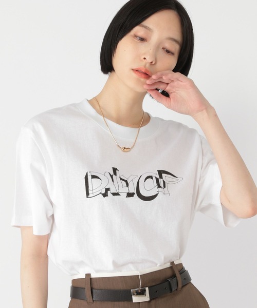 studio CLIP(スタディオクリップ)の「【daily CLIP】TIMETABLE Tシャツ(Tシャツ/カットソー・レディース・ブルー/ホワイト/オレンジ/チャコール・MEDIUM/LARGE)」の9枚目の写真