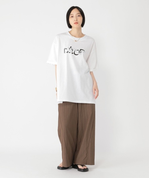 studio CLIP(スタディオクリップ)の「【daily CLIP】TIMETABLE Tシャツ(Tシャツ/カットソー・レディース・ブルー/ホワイト/オレンジ/チャコール・MEDIUM/LARGE)」の11枚目の写真