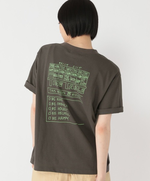 studio CLIP(スタディオクリップ)の「【daily CLIP】TIMETABLE Tシャツ(Tシャツ/カットソー・レディース・ブルー/ホワイト/オレンジ/チャコール・MEDIUM/LARGE)」の19枚目の写真
