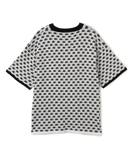 atmos（アトモス）の「atmos Knit Jacquard Polo / アトモス ニットジャガード ポロ（ポロシャツ・メンズ・ブラック/ホワイト・M/L/XL）」の11枚目の写真